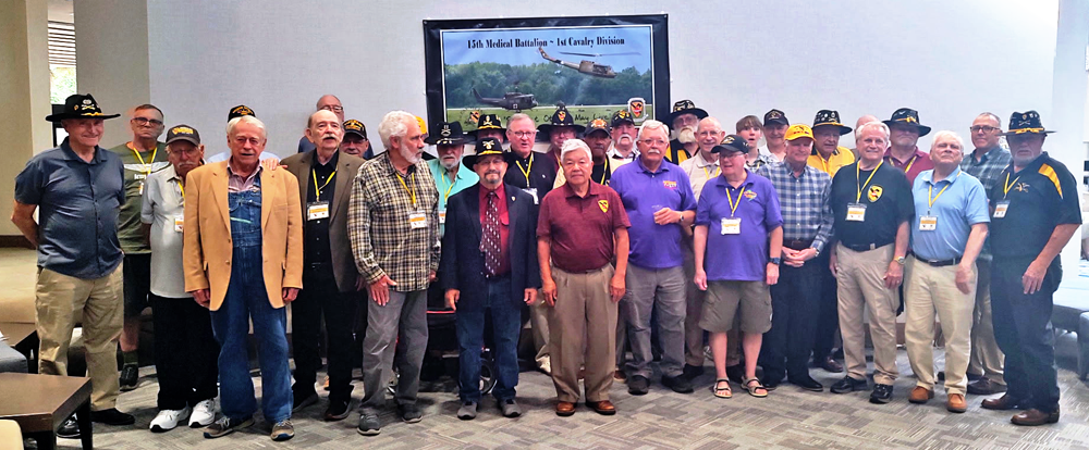 15th Med Bn Assn 2019 reunion members.